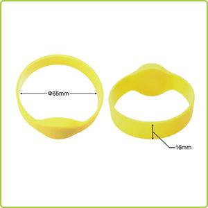 NTAG213 NFC silicone wristband for both adults and teens